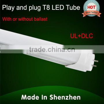 ul cul dlc 10w 2ft 600mm led t8 tube, 40w 60w fluorescent tubes replacement