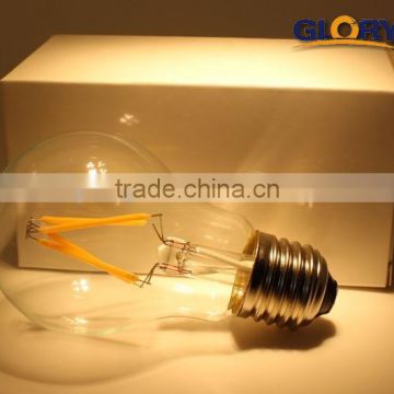 china supplier E27 2W 4W 6W crismas decoration led globe light filament lamp bulb