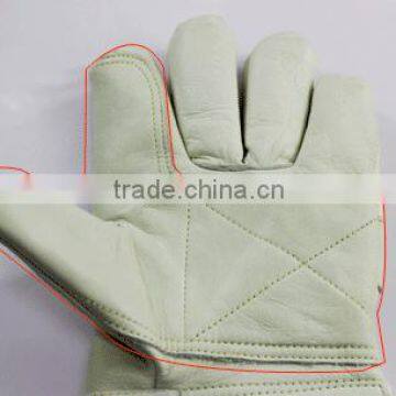 Safety leather gloves 10" working gloves leather Hot saled working gloves