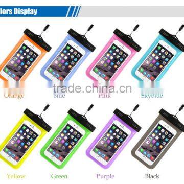 Hot sale Transparent Underwater Sensitive Touch Pouch waterproof cell phone Bag Case Cover For iPhone