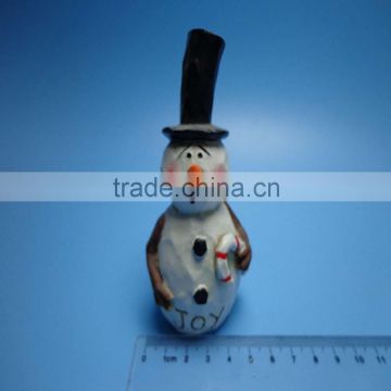 New design Polyresin Christmas snowman statue for home decoration