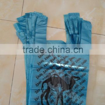 Blue T-shirt bags printed cheaper price