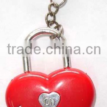 Fashion plastic key ring heart