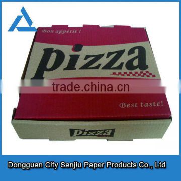 customized high quality corrugated cardboard Italy pizza box custom and wholesale