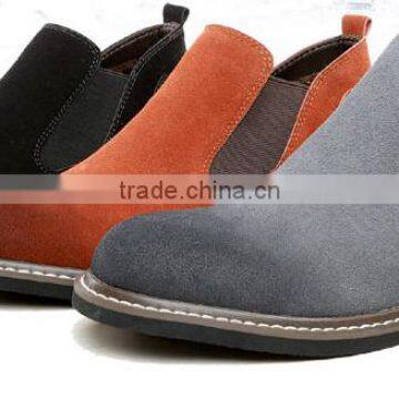 CXM257 Men cow suede ankle boot shoe