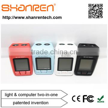 ShanRen Raptor bicycle accessory 3W 3V 2600mAh outputs 6 hours continuously bicycle light with cycling computer