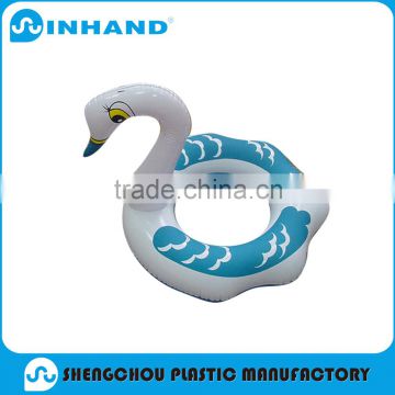 2016 Hot Sales PVC Inflatable Swan Animal Swim Ring