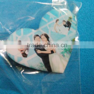 Metal printing comfortable looking Metal memory crafts with Metal craft pin, wedding pin with photo magnet