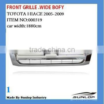 toyota hiace parts #000319 hiace front grille for hiace 2005-2009 commuter,wide body KDH200, quantum, 53111-26450