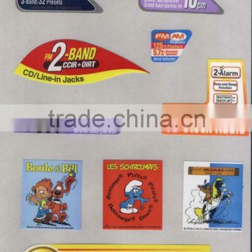 Low price custom warranty sticker printing PE/PET self-adhesive stickers and labels
