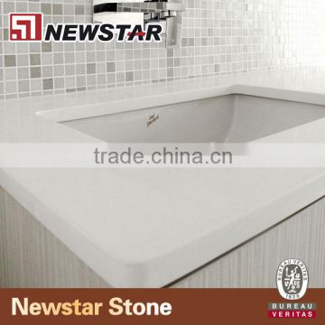 Newstar vanity top white quartz stone