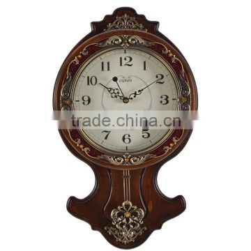 Home Decor Wood Antique Pendulum Wall Clock