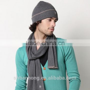 fashion high quality fashion wool winter hat and scarf set
