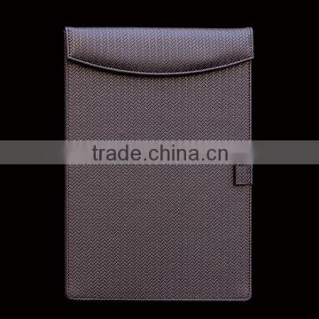 Wholesale hotel leather writing pads design with pen slot
