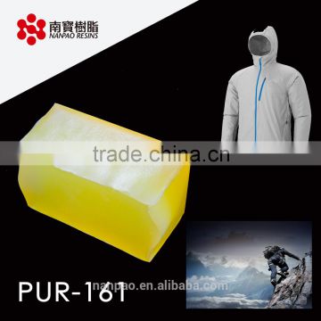 Advanced Amber Transparent Roller coating PUR Hot melt For Textile application