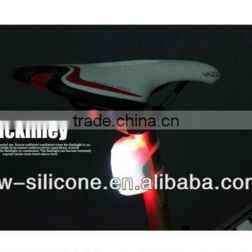 led silicon bicycle light,caution light