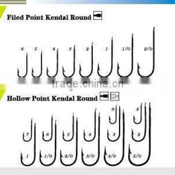 Hollow Point Kendal Round high quality fishing hooks
