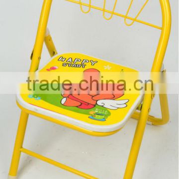 metal tube and plastic plate foldable child chair