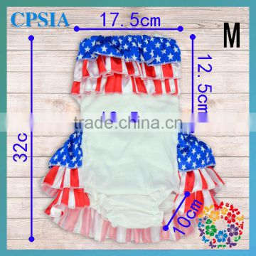 4th july Baby romper Bubble bubble romper Sunsuit Ruffled Romper4th of july hallter rompers