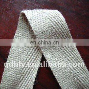 100% cotton double herringbone white webbing tape