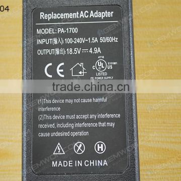 High Copy Laptop AC Power adapter for HP 18.5V4.9A 5.5*2.5mm 90W