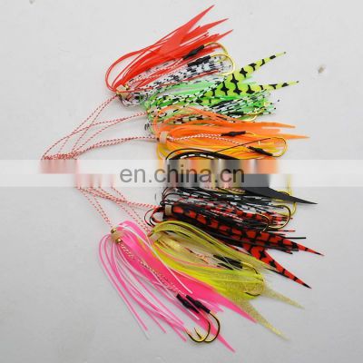 in stock China Supplier New Design Fishing Lures Artificial Rubber Jig Skirts with hook