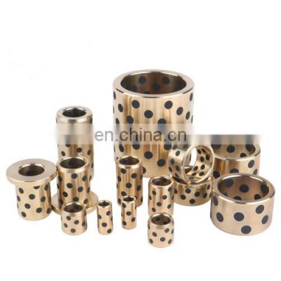 Oilless Bronze Guide Bushing with Solid Lubricant Graphite Brass Bearing