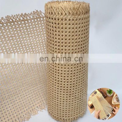 Top Quality Natural Synthetic Raw Material Rattan Mesh Rattan Cane Webbing Roll Pajilla Para Muebles