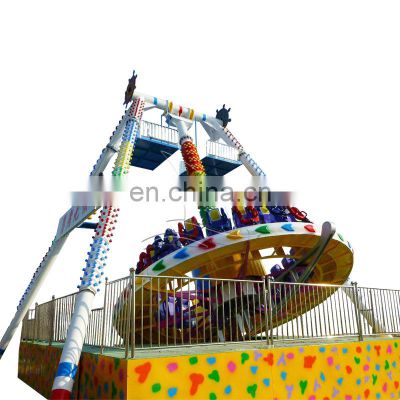 Extreme fairground rotary pendulum ride swing frisbee ride for sale
