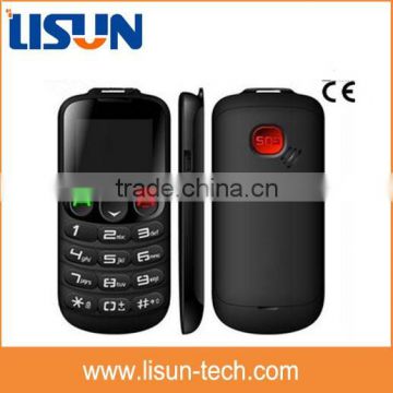 1.77" quad band dual sim cards large voice big button gsm senior easy mobile phone with SOS FM for elderly people