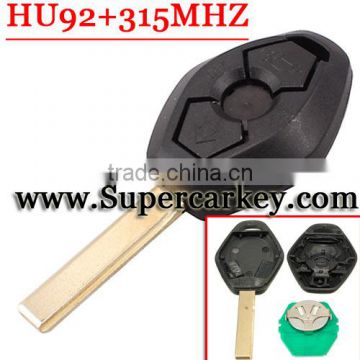 Best Quality 3 Button Remote Key HU92 blade with EWS 315MHZ for BW