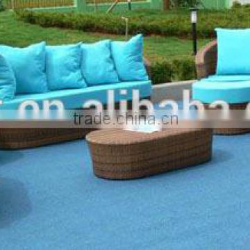 outdoor garden PE wicker sofa chair table sets
