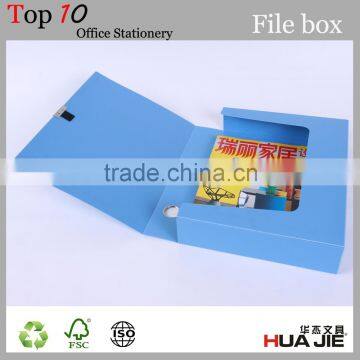 Custom printed design PP plastic file boxes with name card holder
