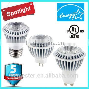 Shenzhen led ight bulb gu10 with ul es 7w cri90 dimmable ul bulb led for US market