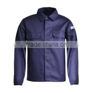 Flame resistant and anti-acid long sleeve safety shirt