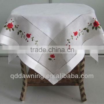 Poly linen embroidered Tablecloth