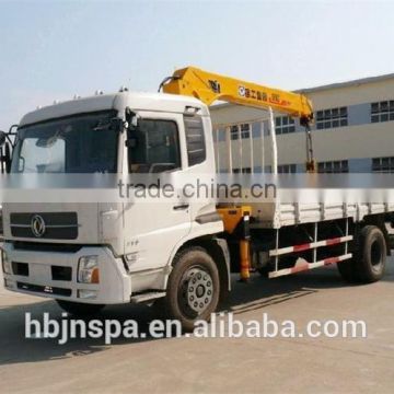 4*2 white color Dongfeng tianjin 6 ton truck cranes for sale