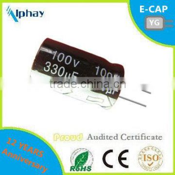 330uF 100v 16X25 20% aluminum electrolytic capacitor