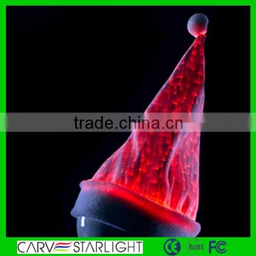 2015 shinny promotion products led light up Christmas hats