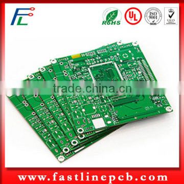 High quality green solder mask ouble-sided PCB with 0.12/0.12mm Minimum Trace/Spacing