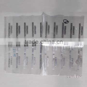Silver printing packing Polybag for men's casual garments