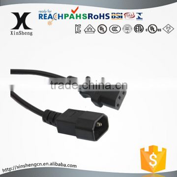 AC power cord connector male to male power cord IEC standard