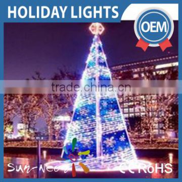 Holiday Decoration 3d Cone Tree Garland Motif Light
