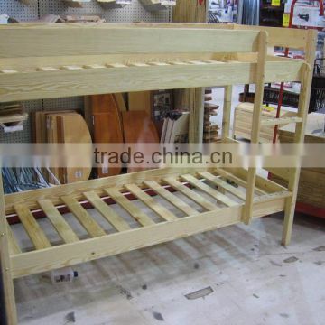 Cheap dormitory wooden bunk bed for school furniture