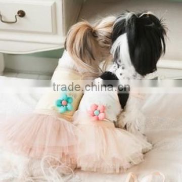 pet dress/dog lace dress/gallus dress