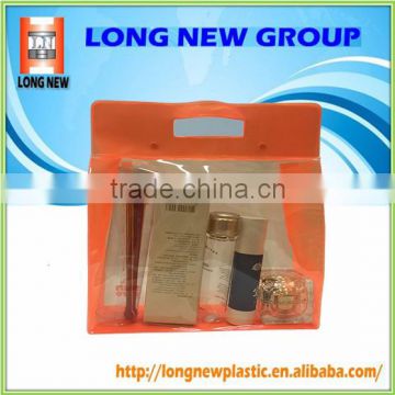Wholesale PVC bag cosmetic packaging clear pouch for customized