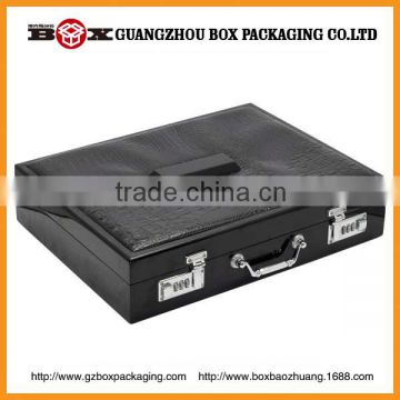 Luxury high quality black box with handle