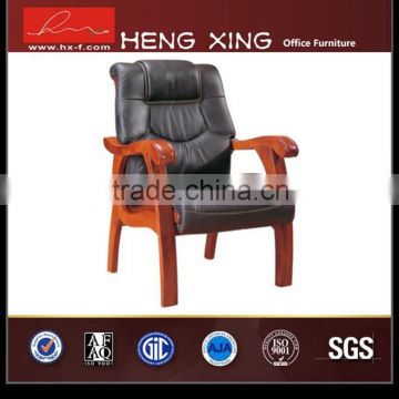 Big size solid conference chair/wooden armrest chair HX-AD502