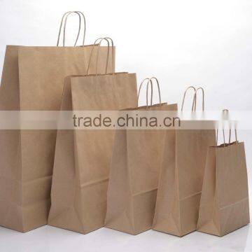 Brown Kraft Twisted Handle Paper Carrier Bags