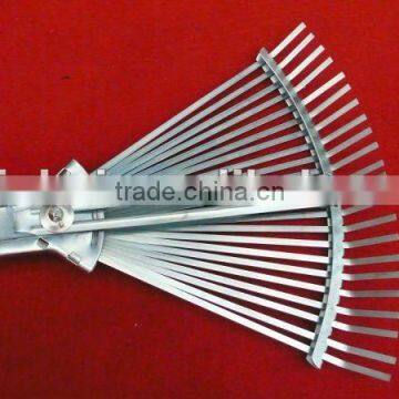 22-Teeth adjustable metal rake